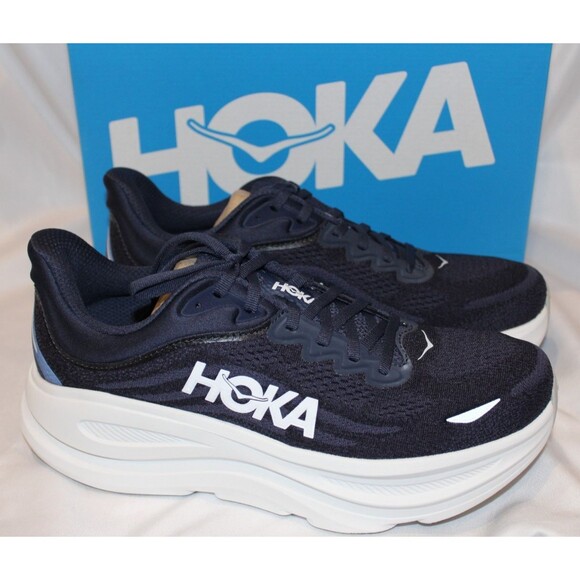 NIB Hoka One Men\'s Bondi 9 Running Athletic Sneakers‎ VNW NAVY BLUE NIB main image 4
